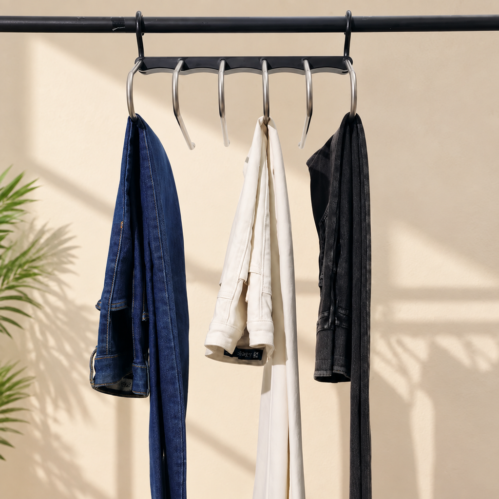 Non-Slip Metal Pants Hangers – 2 Pack
