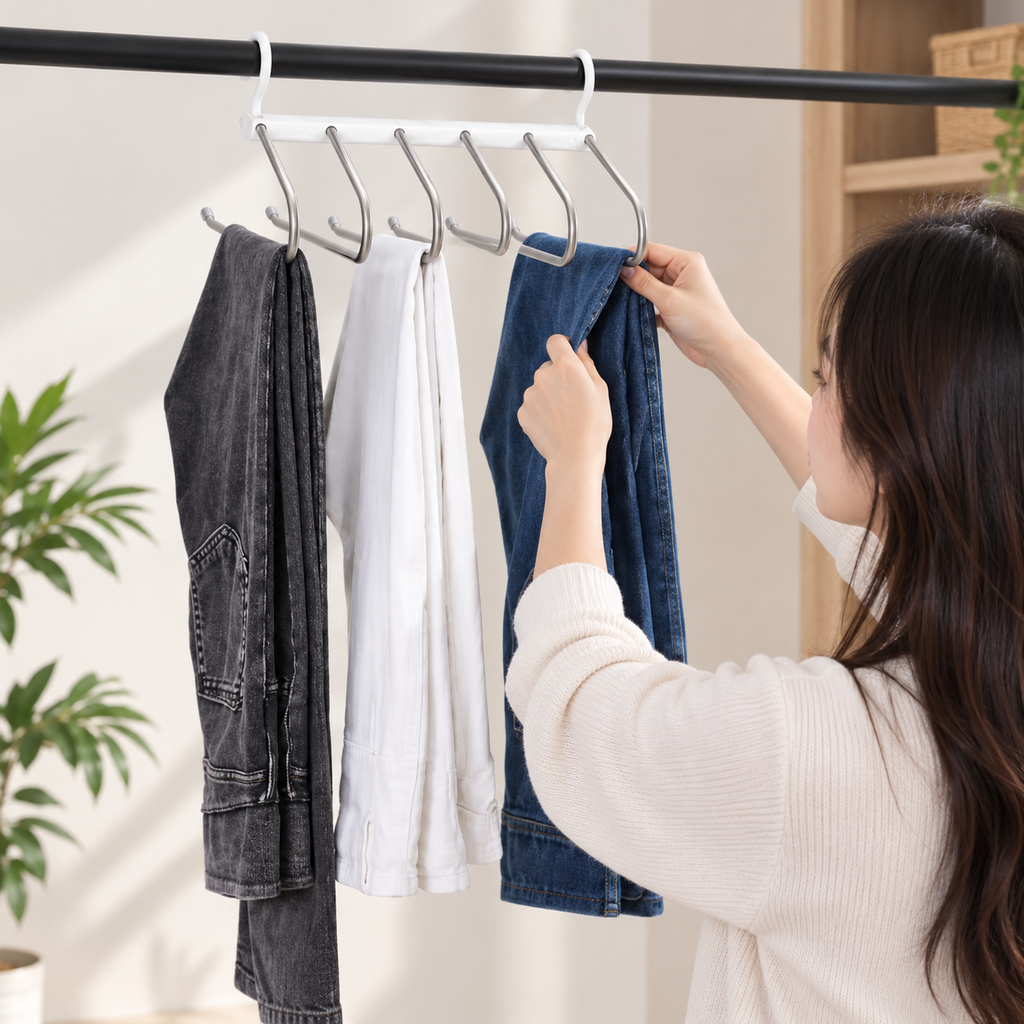 Non-Slip Metal Pants Hangers – 2 Pack
