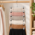 6-Tier Chrome Pants & Skirt Organizer