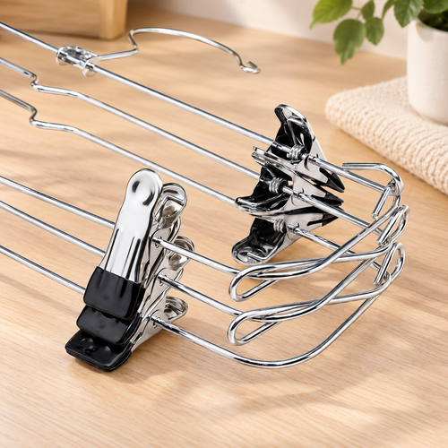 6-Tier Chrome Pants & Skirt Organizer